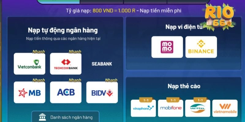 Tại sao lại cần phải nạp tiền vào Rio66?